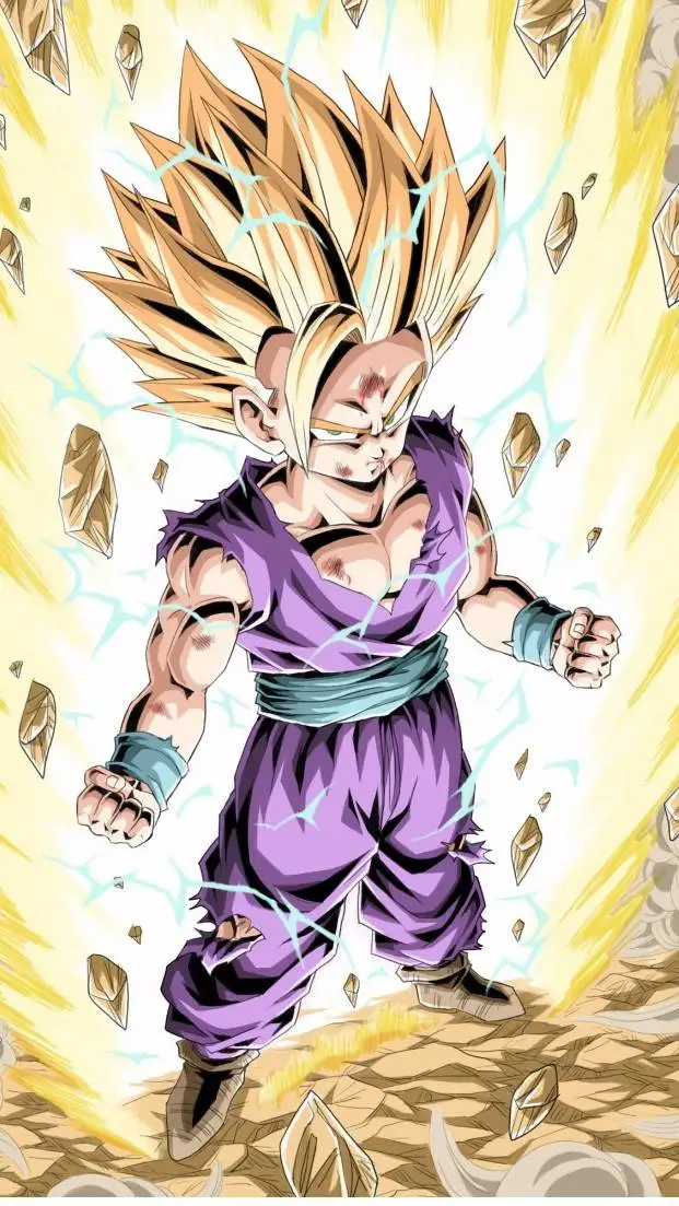 ai character: SSJ2 youth Gohan  background