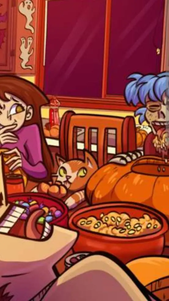 ai character: Larry's sleepover background