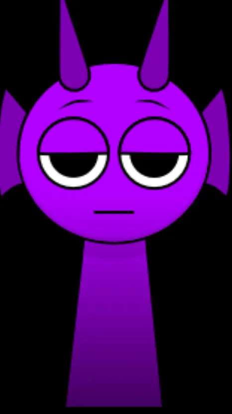 ai character: Durple background