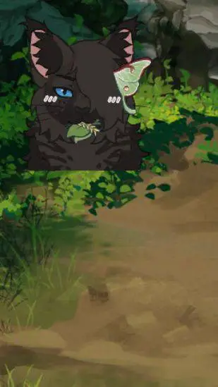 ai character: Moonkit (OC) background