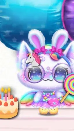 ai character: baby mochi background