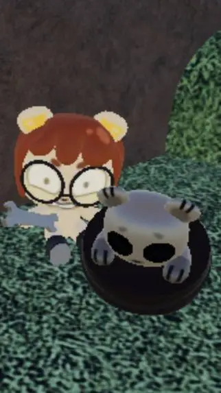 ai character: waffle  background