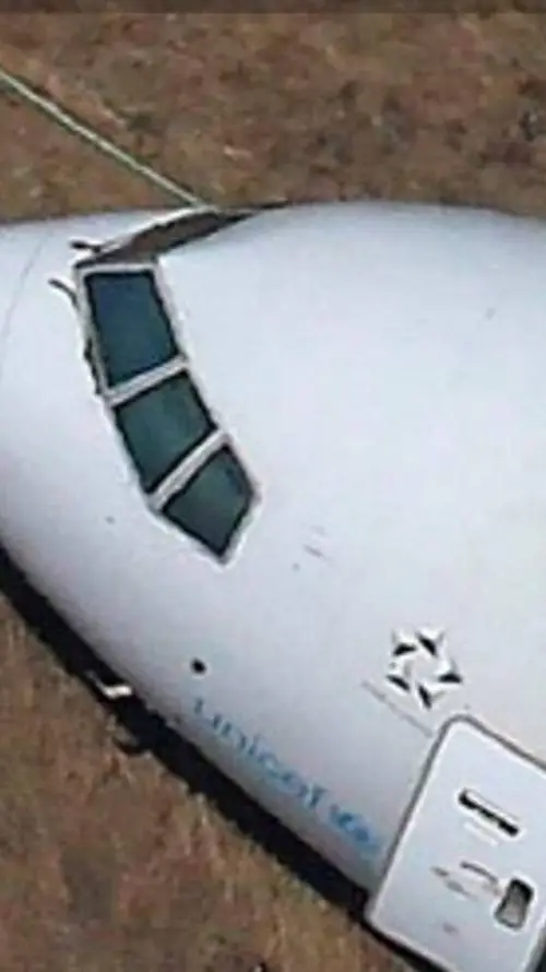 ai character: plane crash background