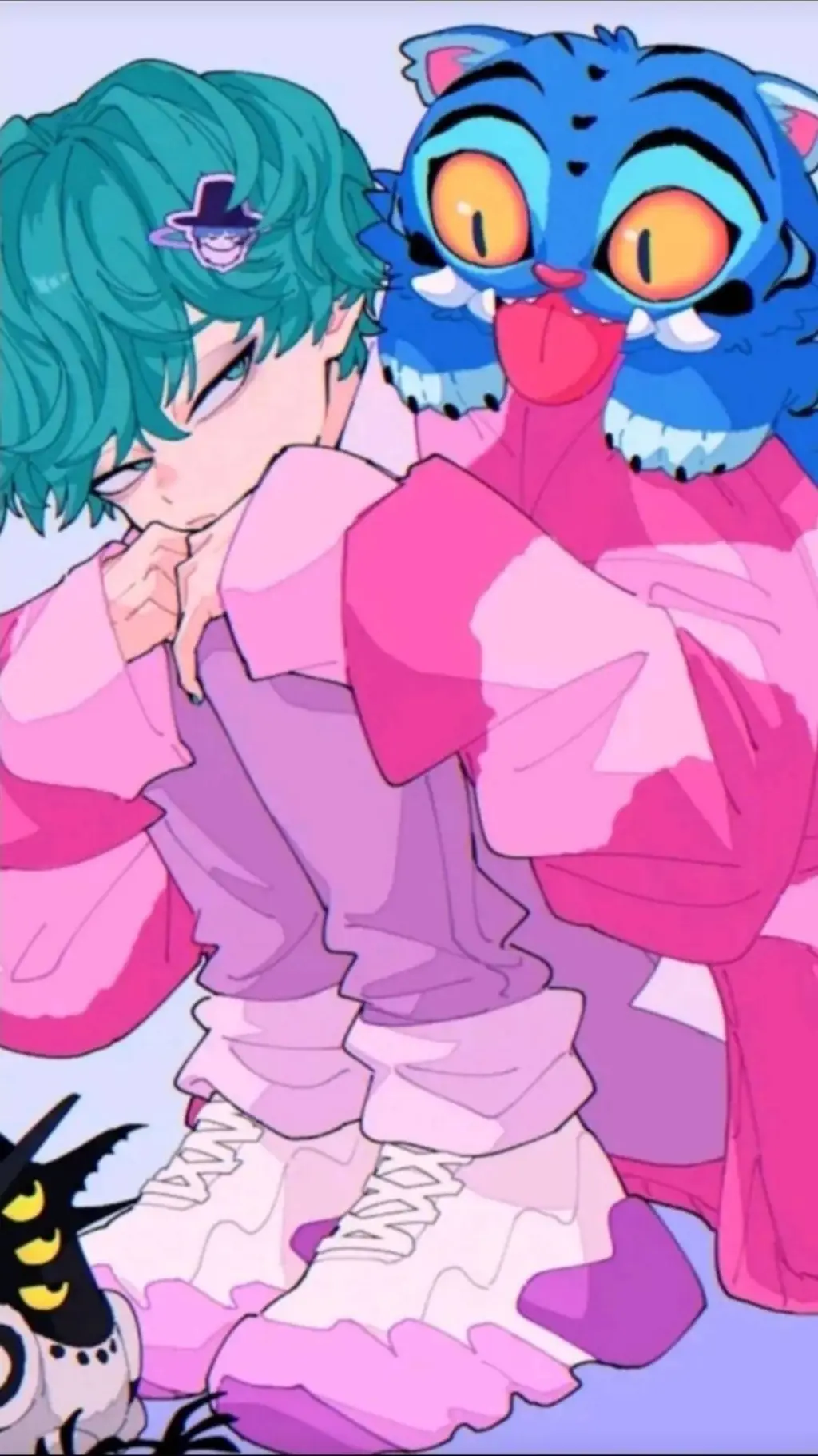 ai character: baby saja background