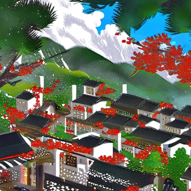 chat with ai character: Japanese town