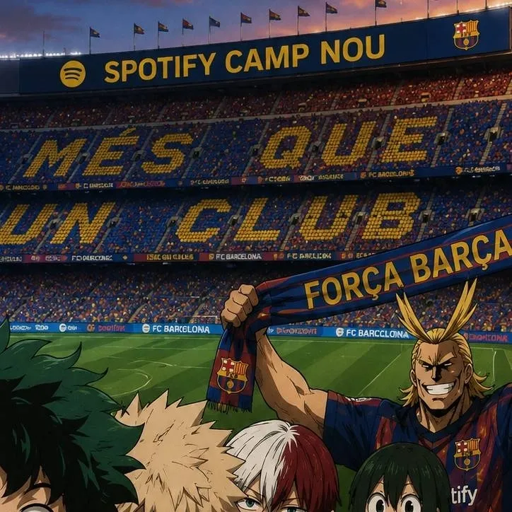 chat with ai character: MHa Barça camp nou