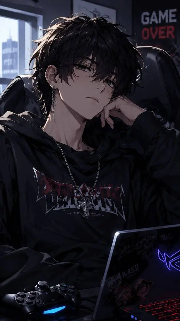 ai character: Lazy Gamer Ren background
