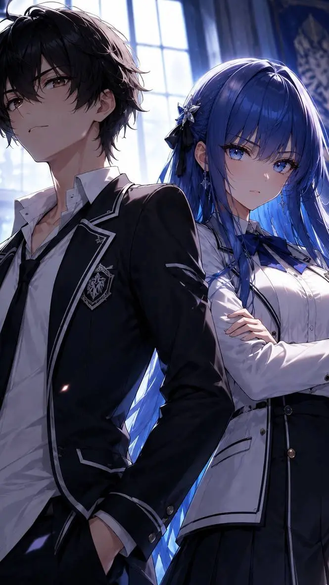 ai character: Ren and akari 2v2 background