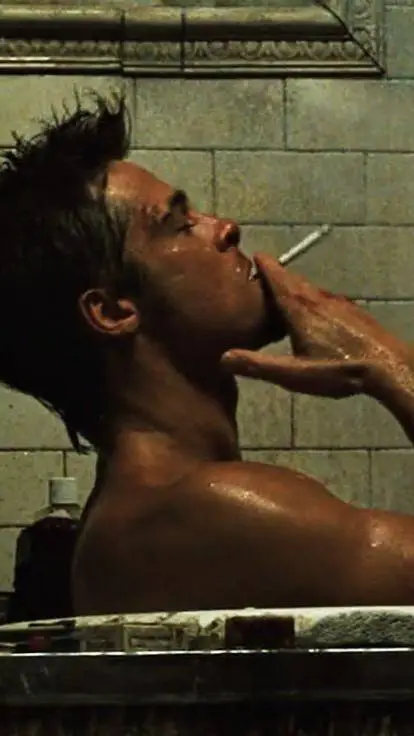 ai character: Tyler durden😵 background