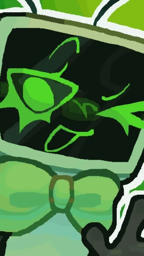 ai character: 🎤Vee💚 Dandys world background