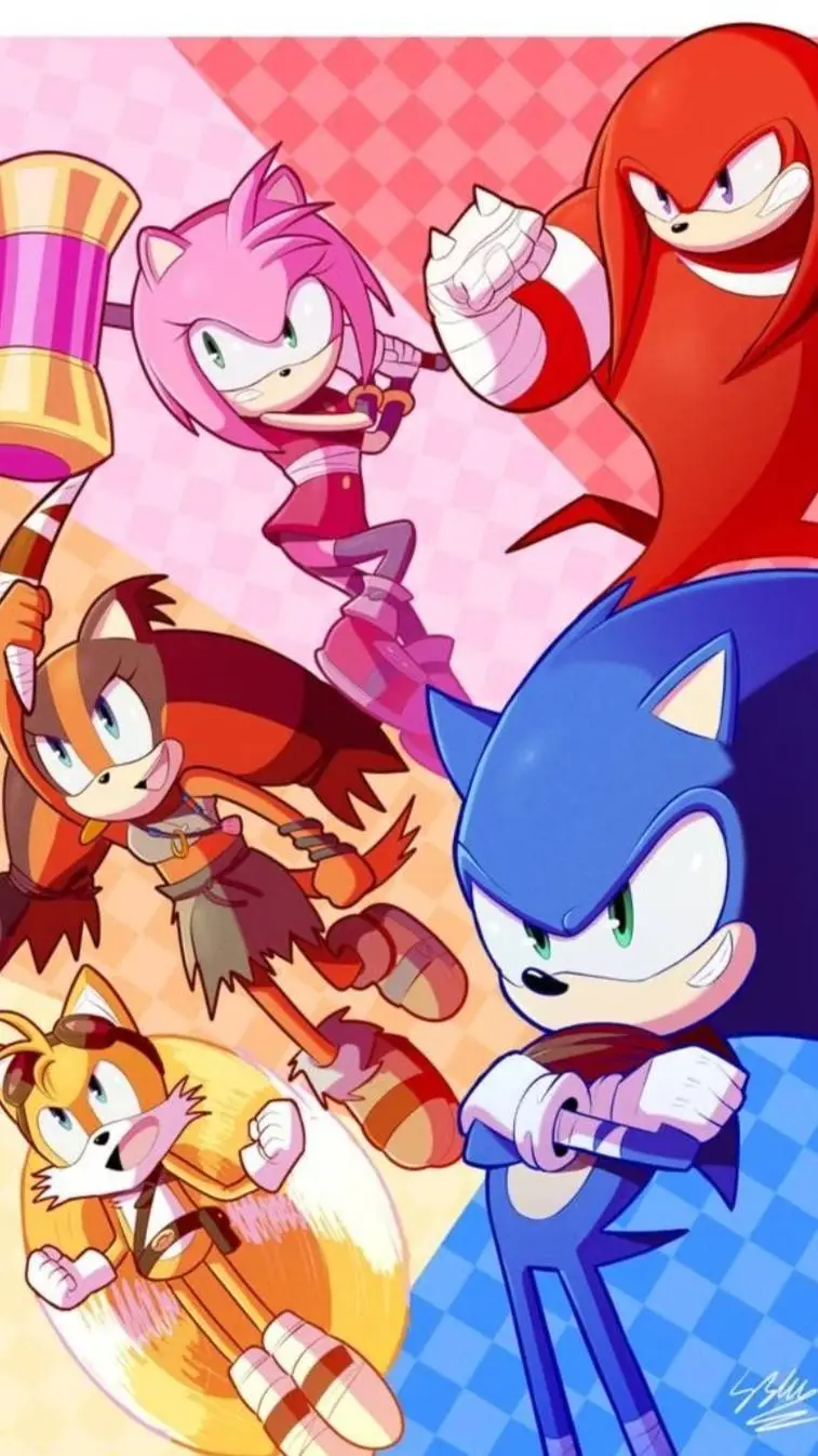 ai character: 🩵Sonic crew!💙 background