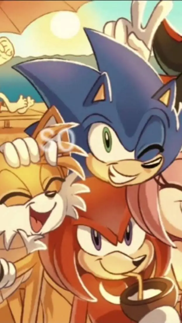 ai character: 🩵 - Sonic crew - 🦔 background