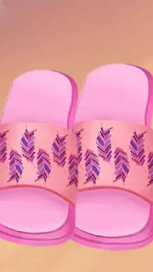 ai character: pink flip flops background