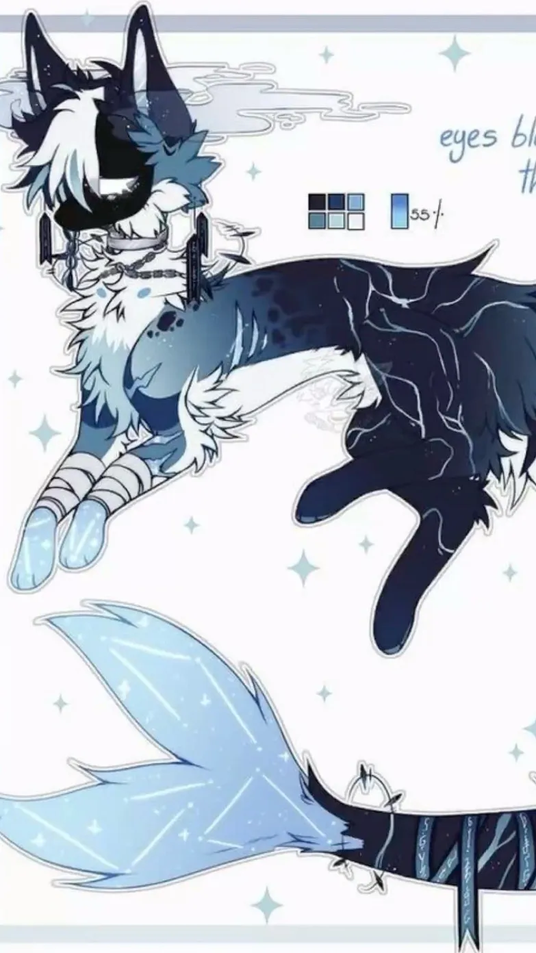 ai character: Indigo background