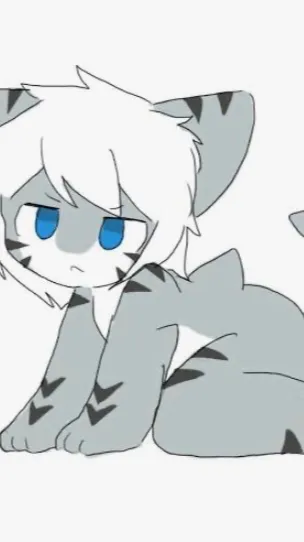 ai character: Tiger, shark furry background