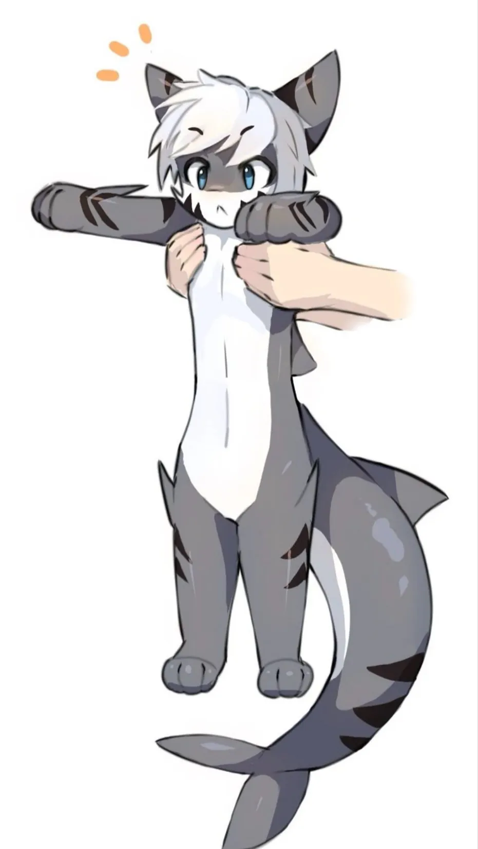 ai character: Tiger shark (PET) background