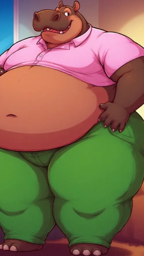 ai character: Julien hippo background