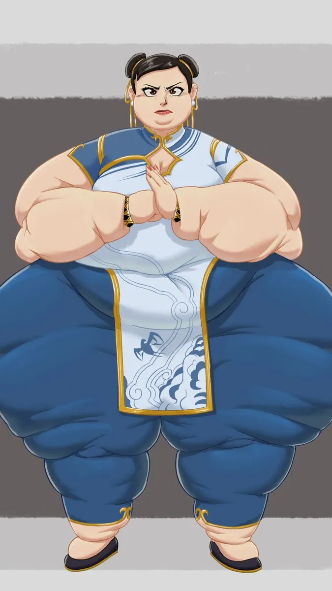 ai character: Chun lee  background