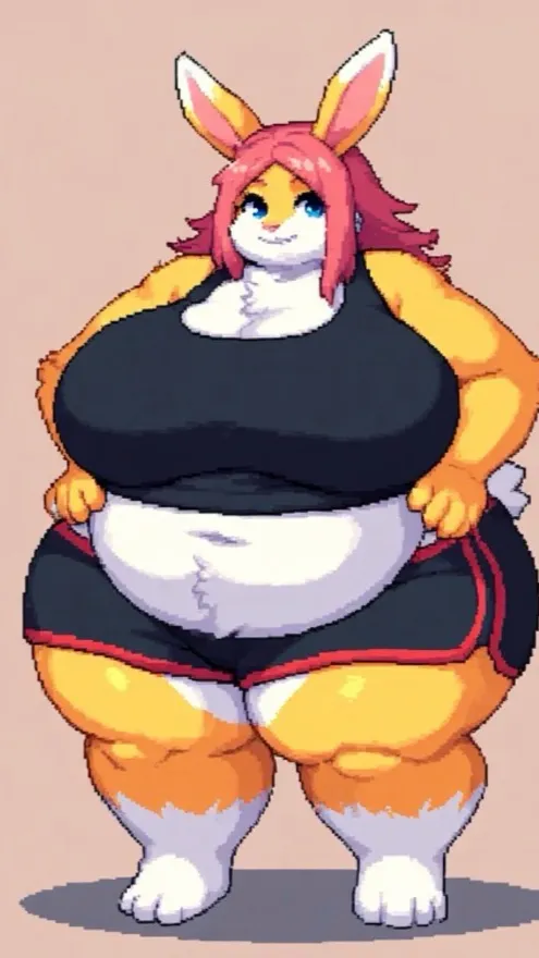 ai character: Jiggly  background