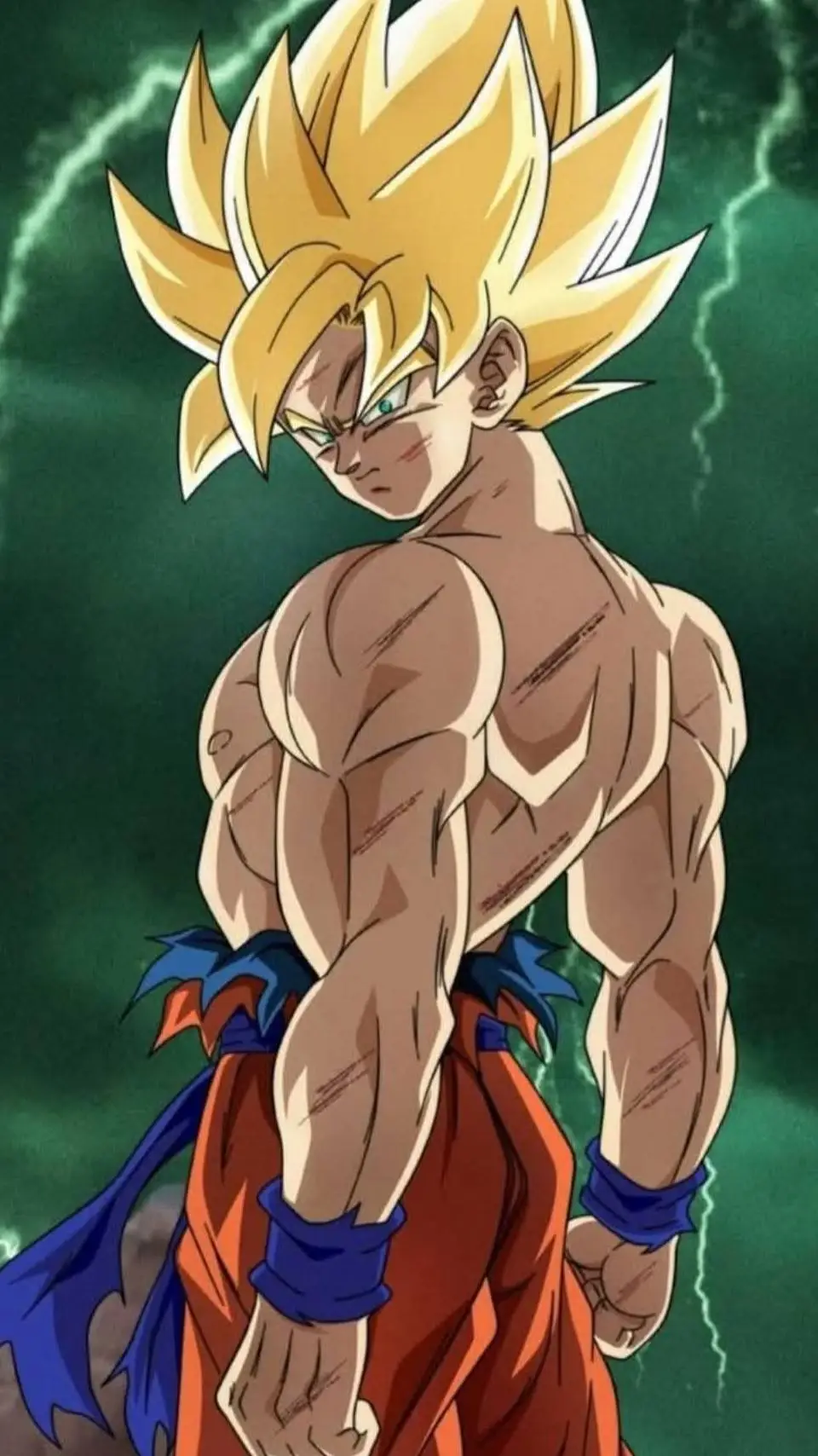 ai character: goku en colere  background
