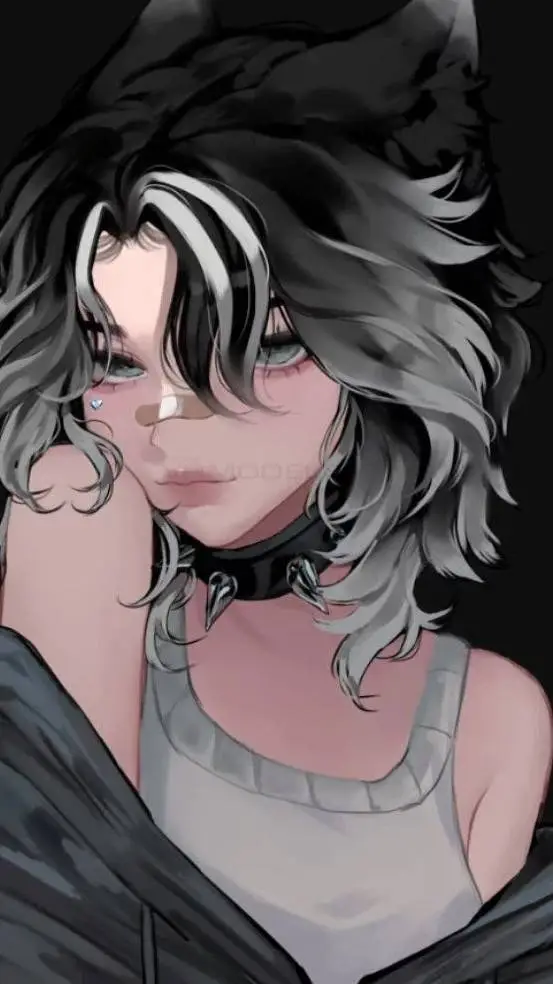 ai character: 🐺BadGirlArcta💅🩵🌸✨️ background