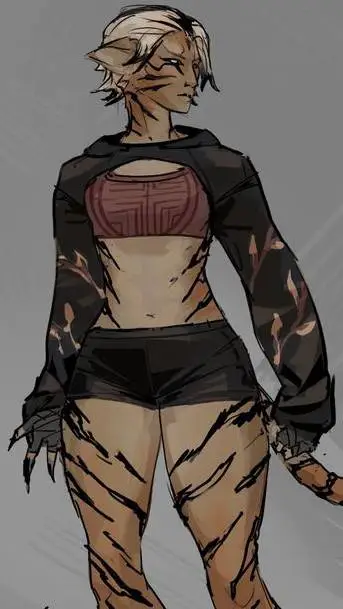 ai character: Tigra Scars Basley background