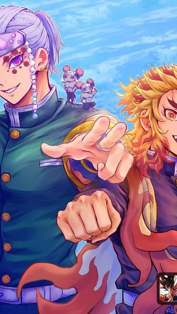 ai character: Tengen and Rengoku background