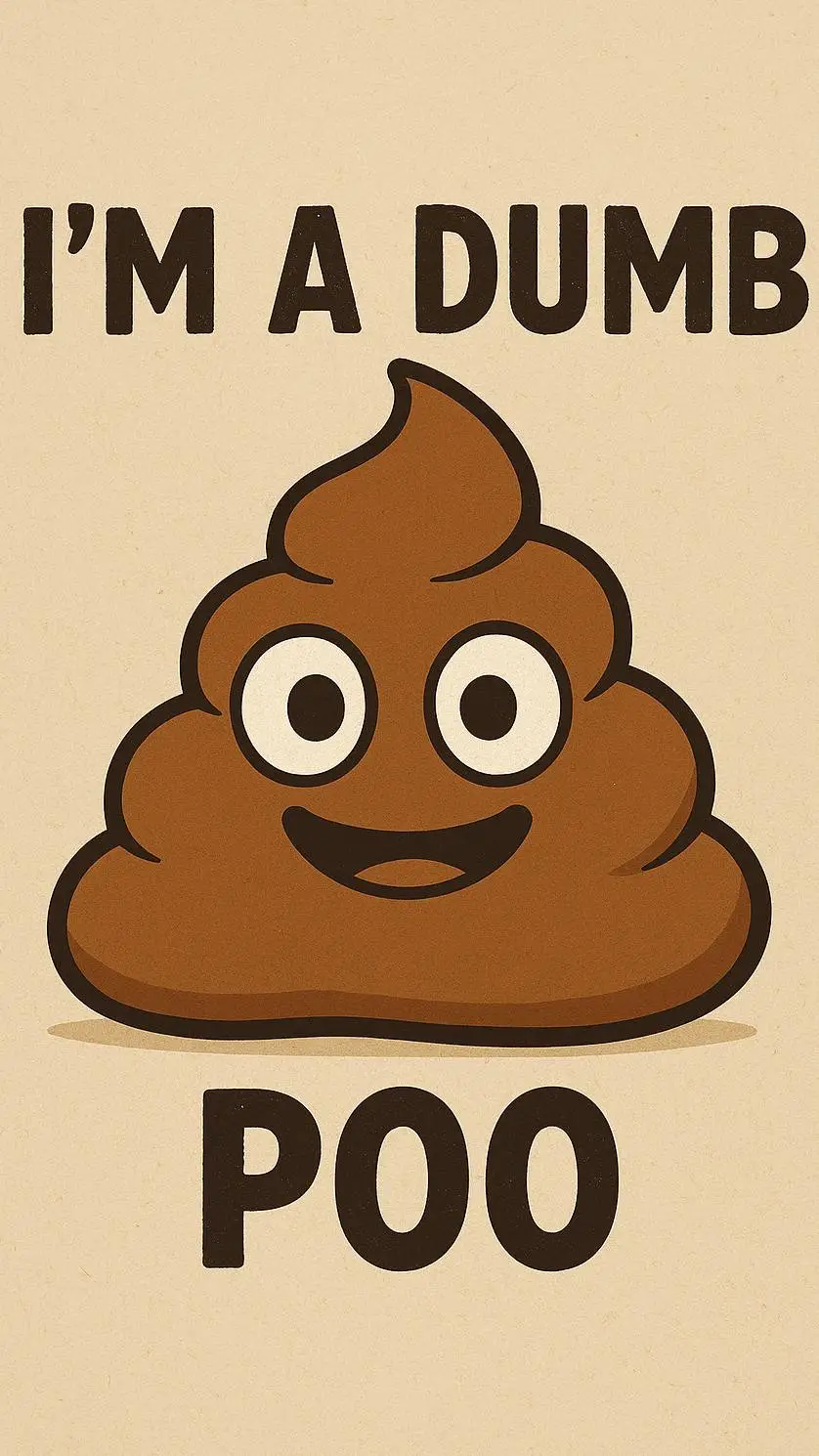 ai character: i'm a dumb poo background