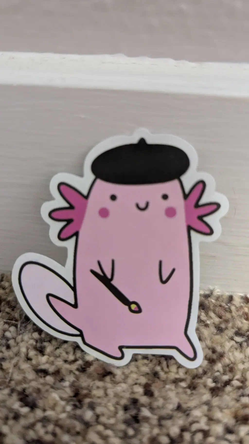 ai character: Bob the axolotl  background