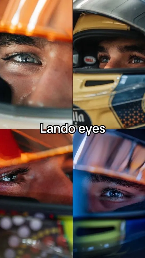 ai character: LANDO NORRIS background