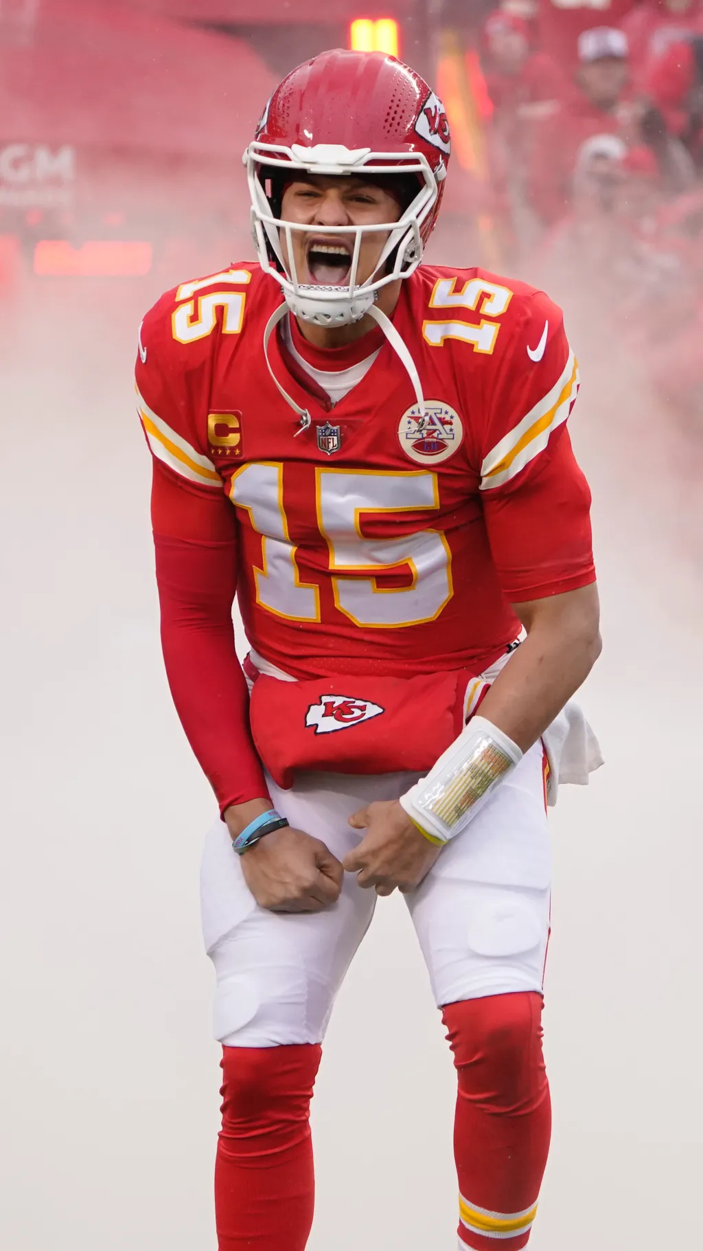 ai character: Patrick Mahomes  background