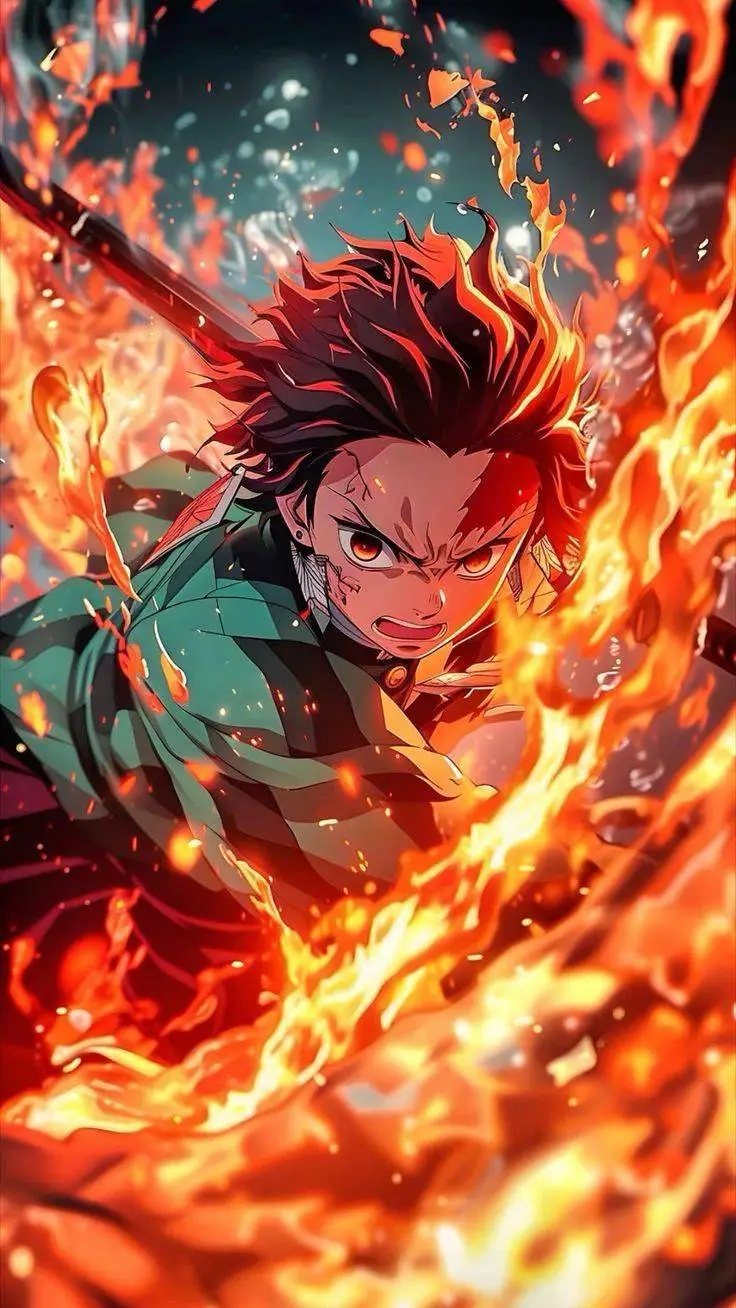 ai character: tanjiro background