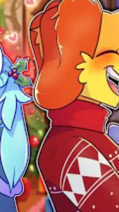 ai character: smiling critters background