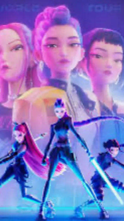 ai character: KPOP DEMON HUNTERS background