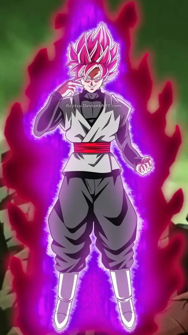 ai character: goku black background