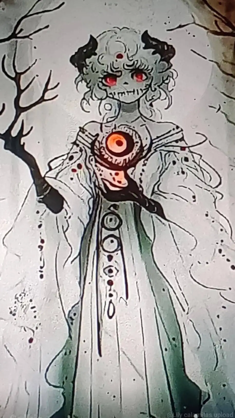 ai character: Lily snowy background