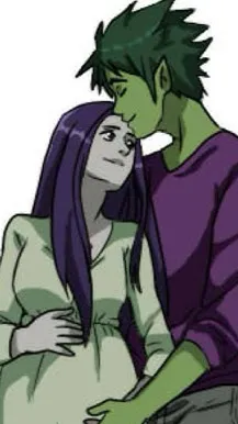 ai character: Beast Boy & Raven background