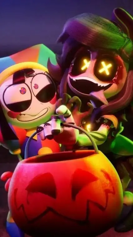 ai character: md Halloween background