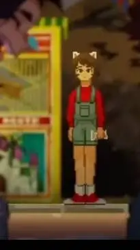 ai character: until then.(Cathy) background