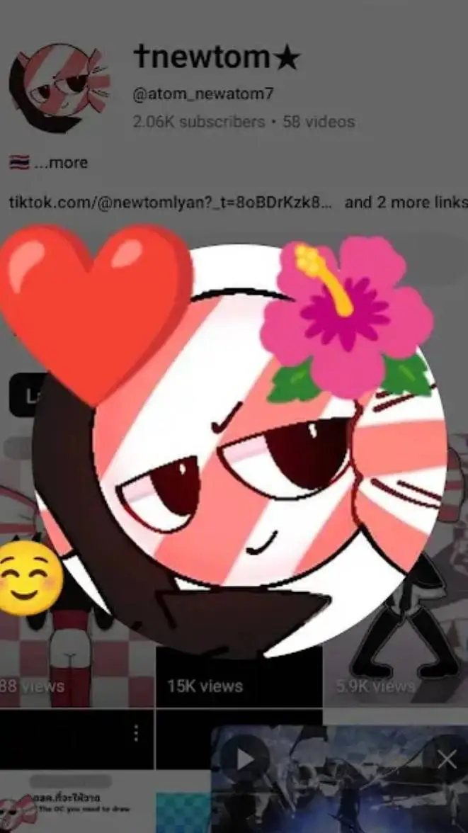 ai character: candy background