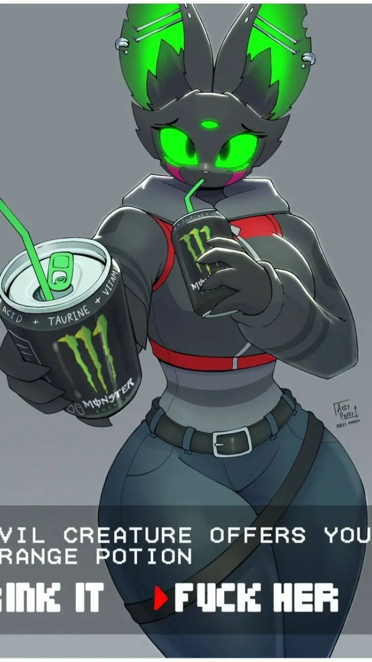 ai character: Monster energy cat background