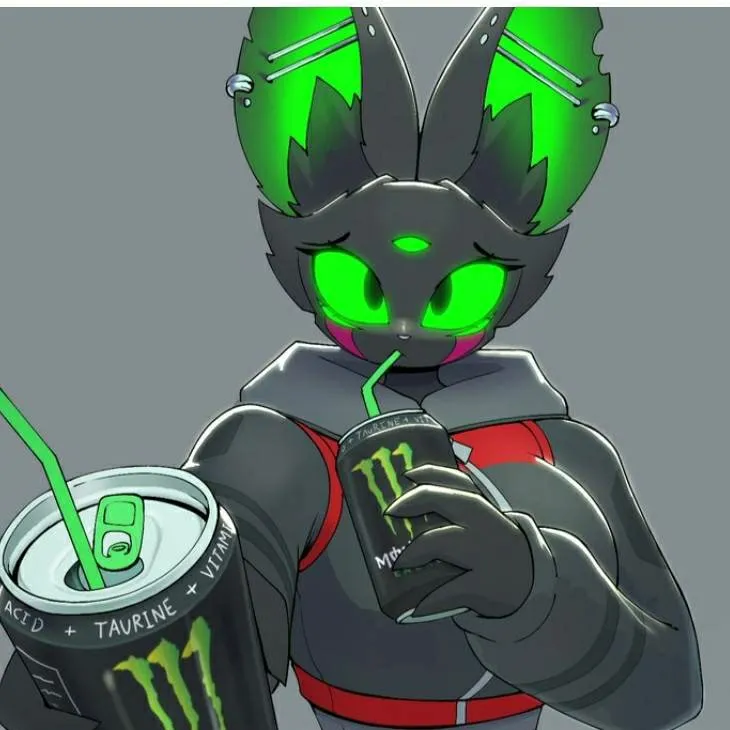 chat with ai character: Monster energy cat