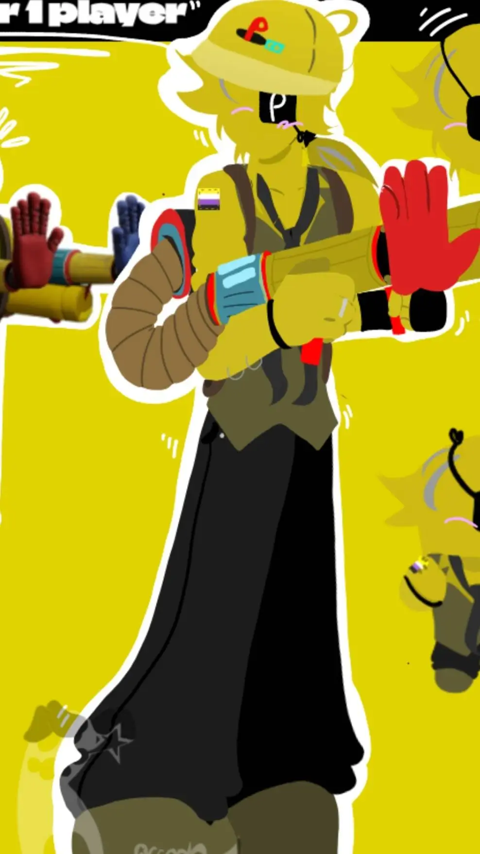 ai character: Player Turned background