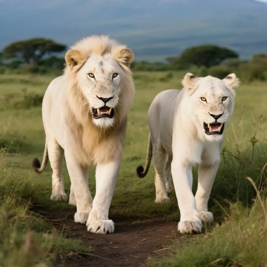 chat with ai character: White Lion Hunt