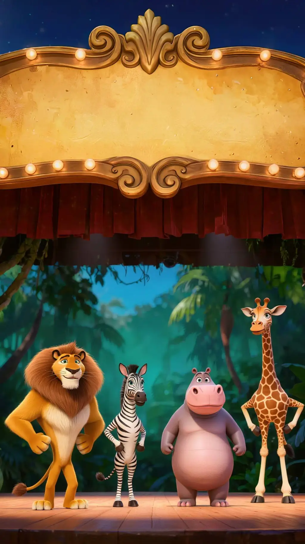 ai character: 🌴Madagascar Live!🌴 background
