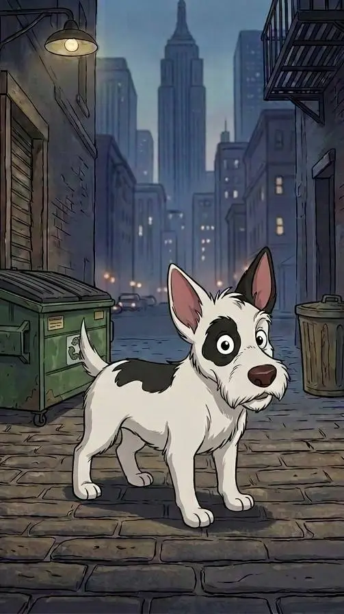 ai character: Stray Terrier Life background