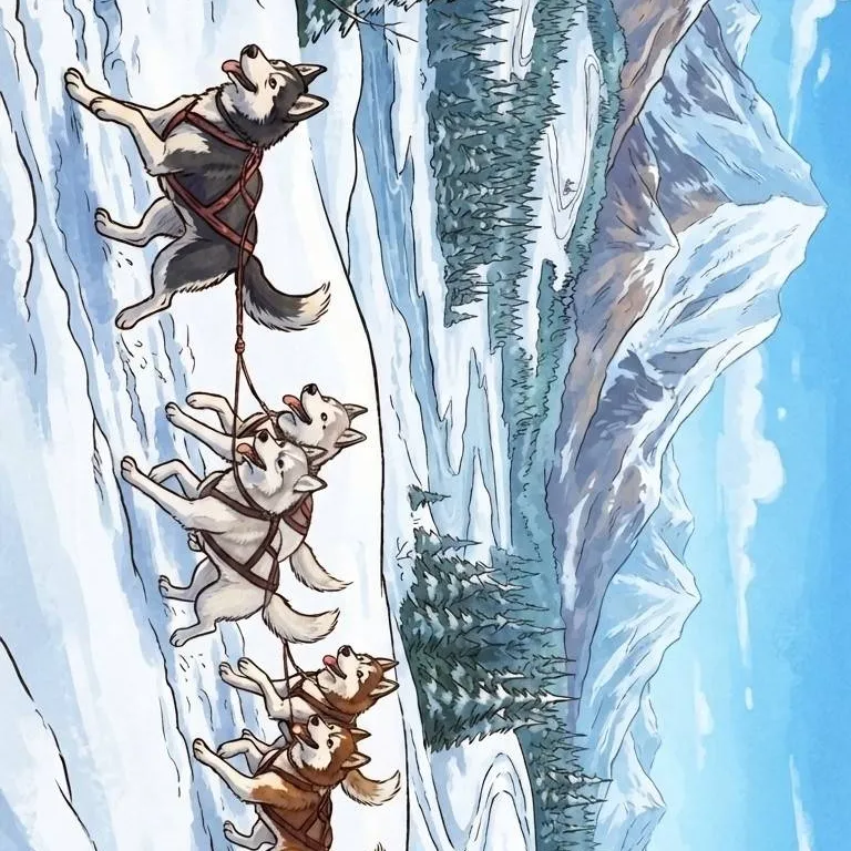 chat with ai character: Your sled dog team