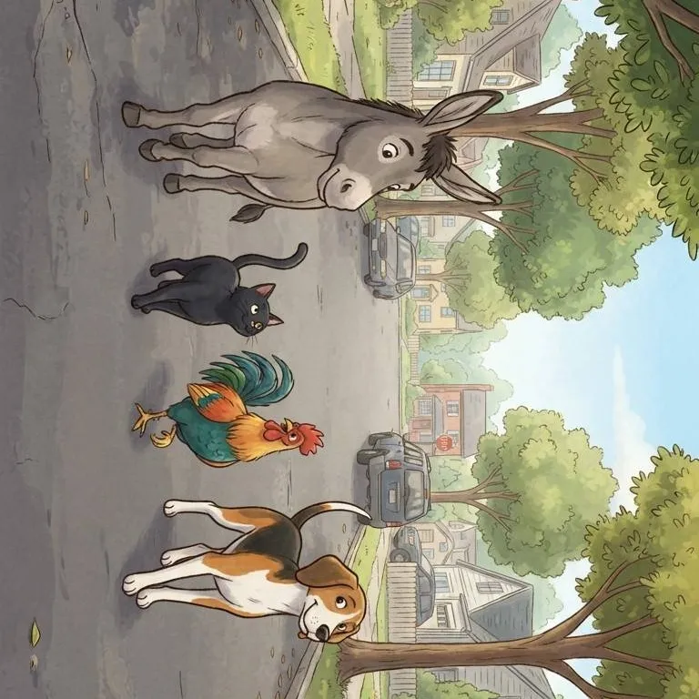 chat with ai character: The Bremen Animals