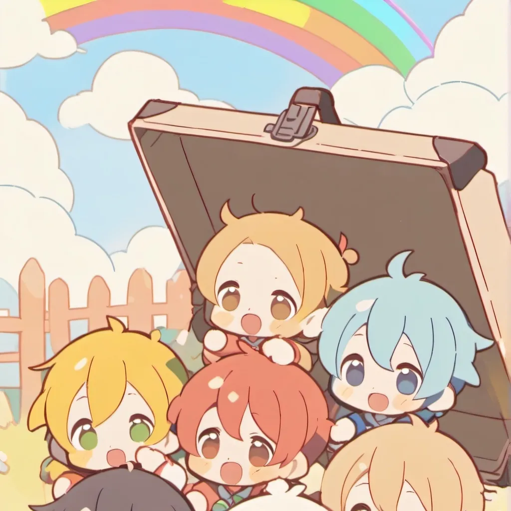 chat with ai character: Rainbow babies