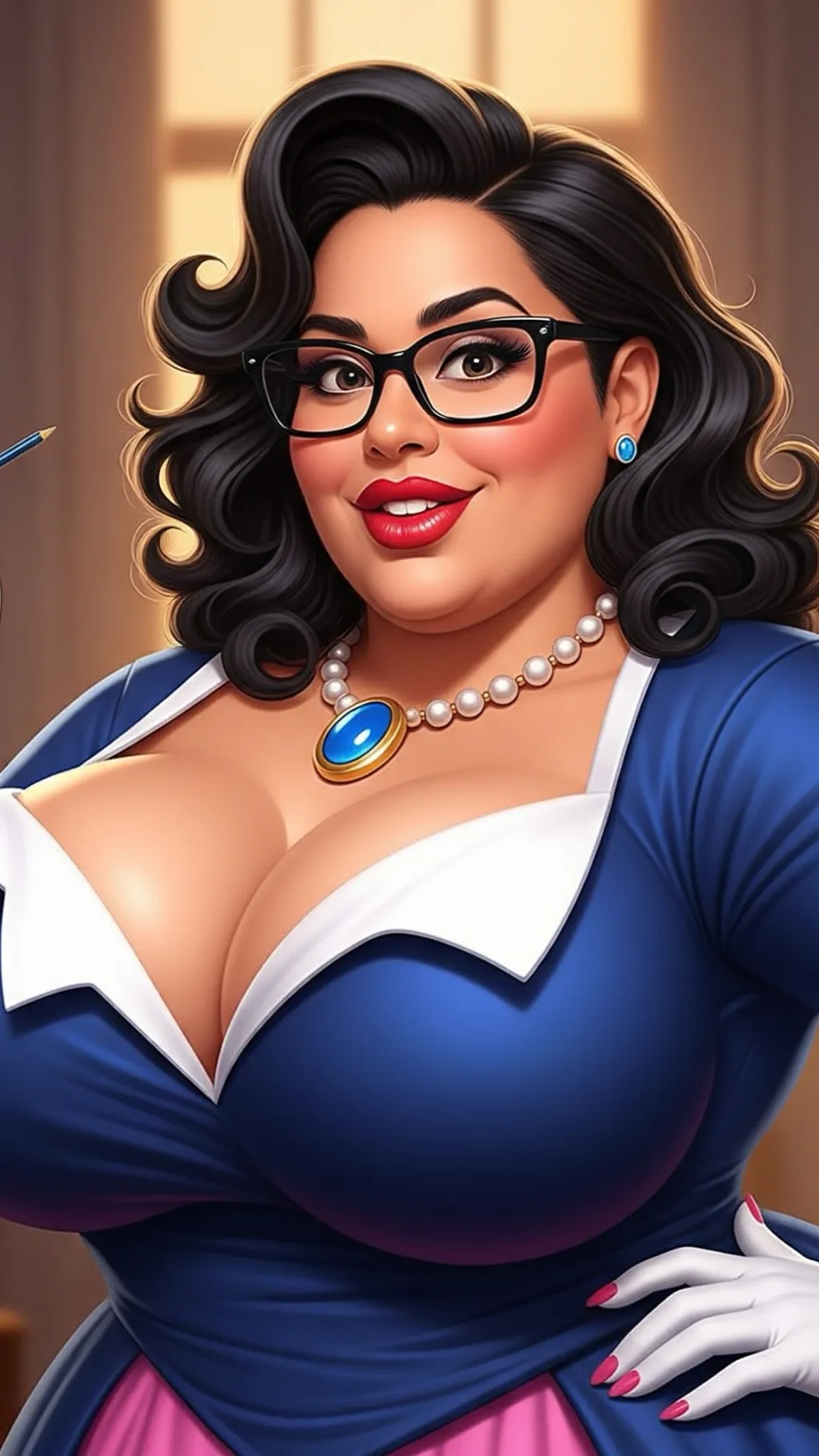 ai character: Thicc Alex Duphny  background